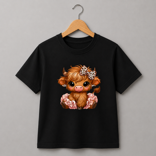 Cute Cow in Tutu Shirt (Kids)