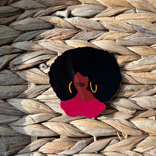 Earring Girl Sticker