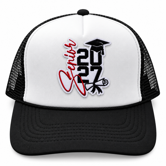 Senior 2027 Black Trucker Hat