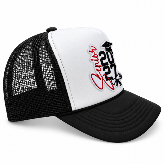 Senior 2027 Black Trucker Hat