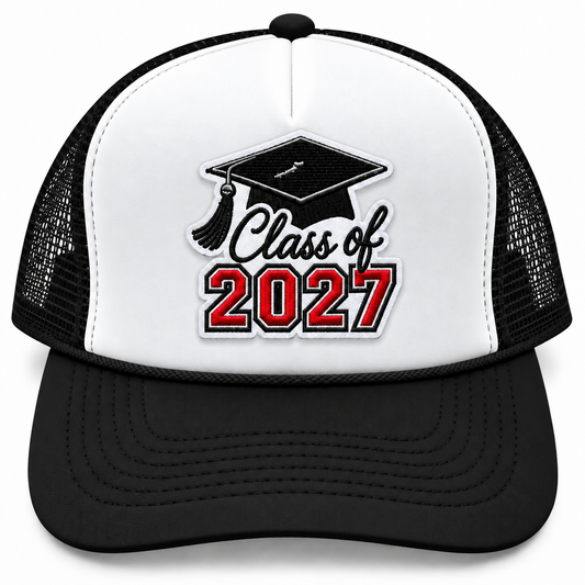 Class of 2027 Black Trucker Hat