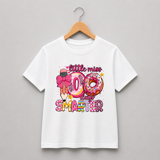 Little Miss 100 Days Smarter Shirt (Kids)