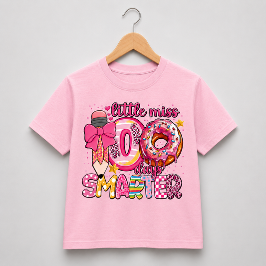 Little Miss 100 Days Smarter Shirt (Kids)
