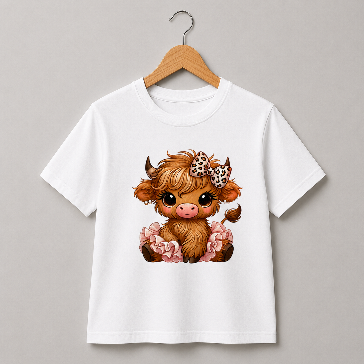 Cute Cow in Tutu Shirt (Kids)