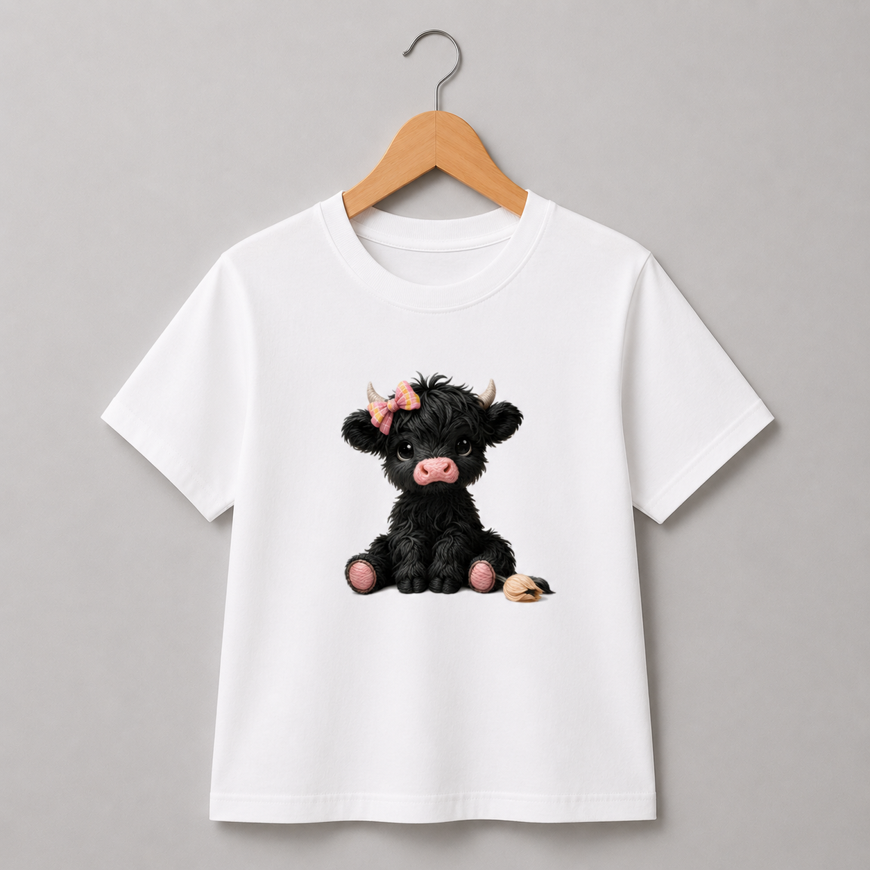 Black Highland Cow Shirt (Kids)