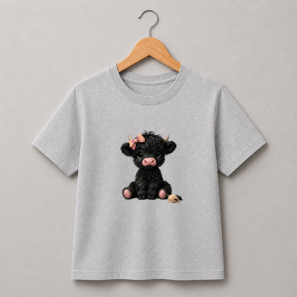 Black Highland Cow Shirt (Kids)