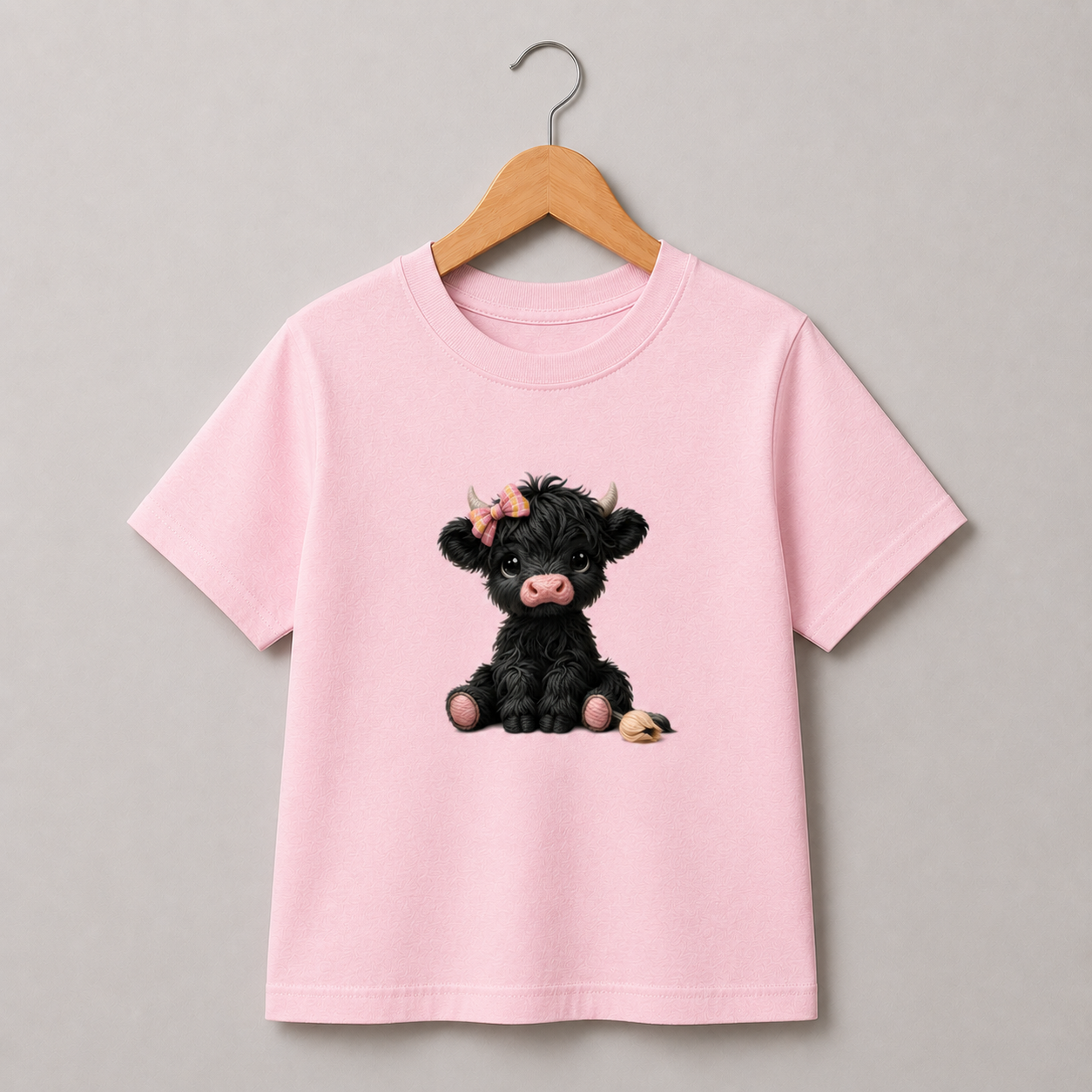 Black Highland Cow Shirt (Kids)