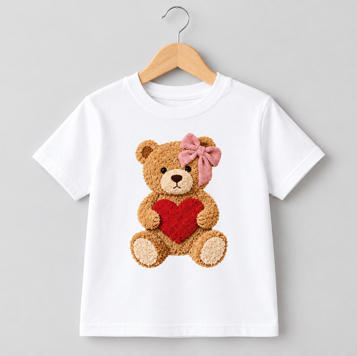Love Teddy Girl Faux Yarn Shirt (Kids)