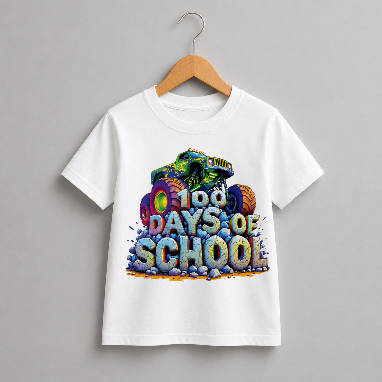 100 Days Monster Truck Shirt (Kids)