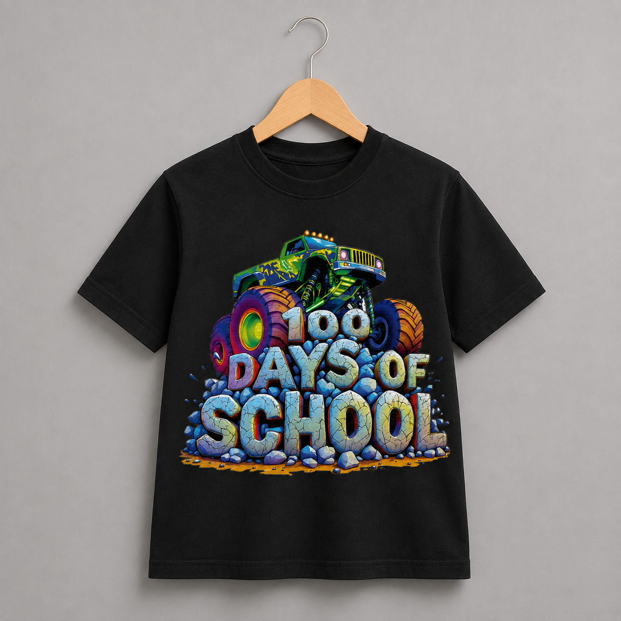 100 Days Monster Truck Shirt (Kids)
