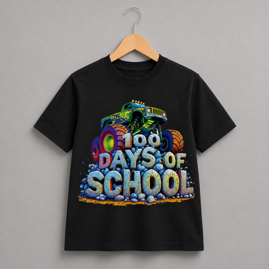 100 Days Monster Truck Shirt (Kids)