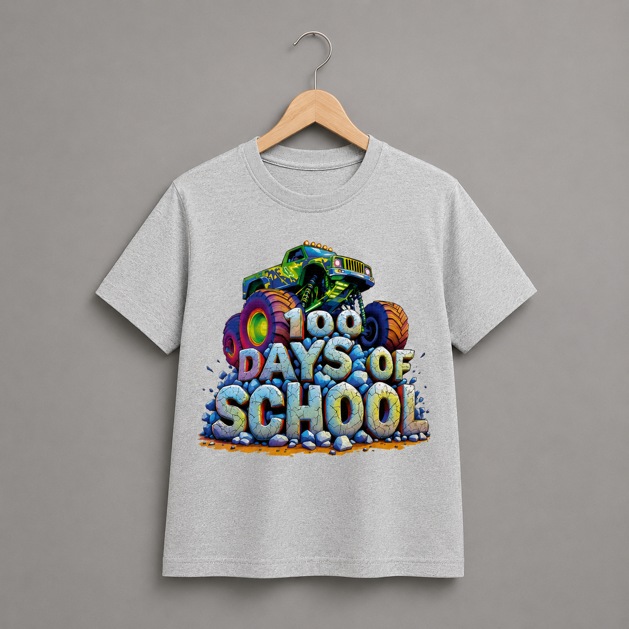 100 Days Monster Truck Shirt (Kids)