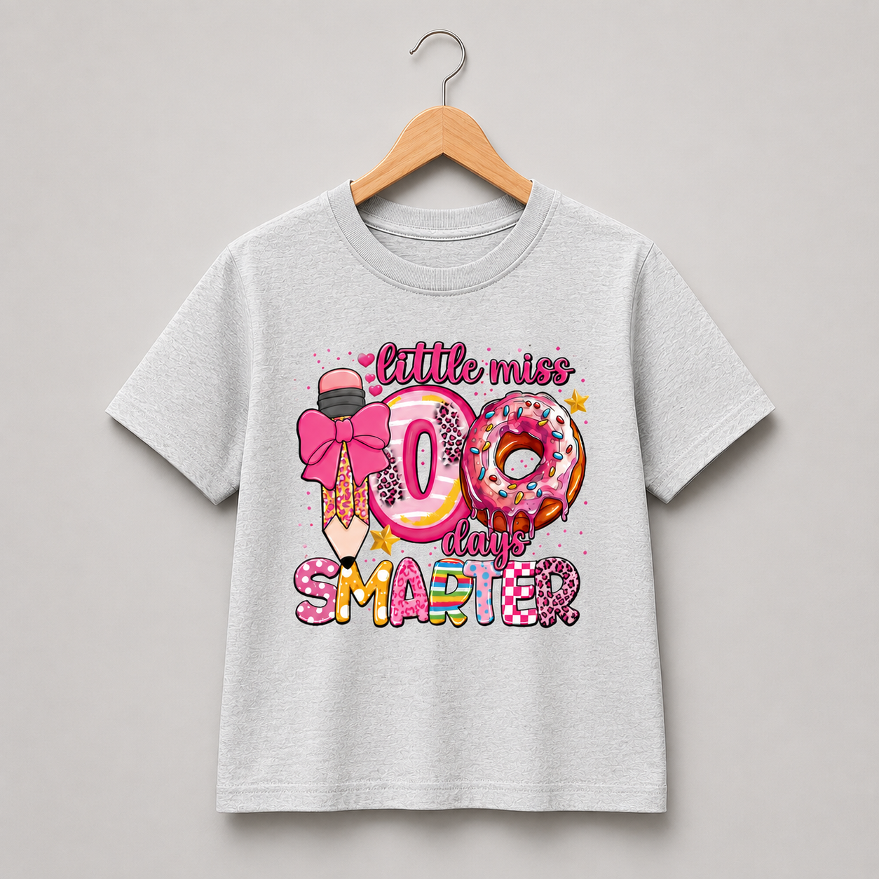 Little Miss 100 Days Smarter Shirt (Kids)