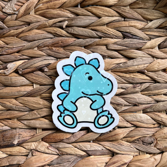 Baby Blue Dino Sticker