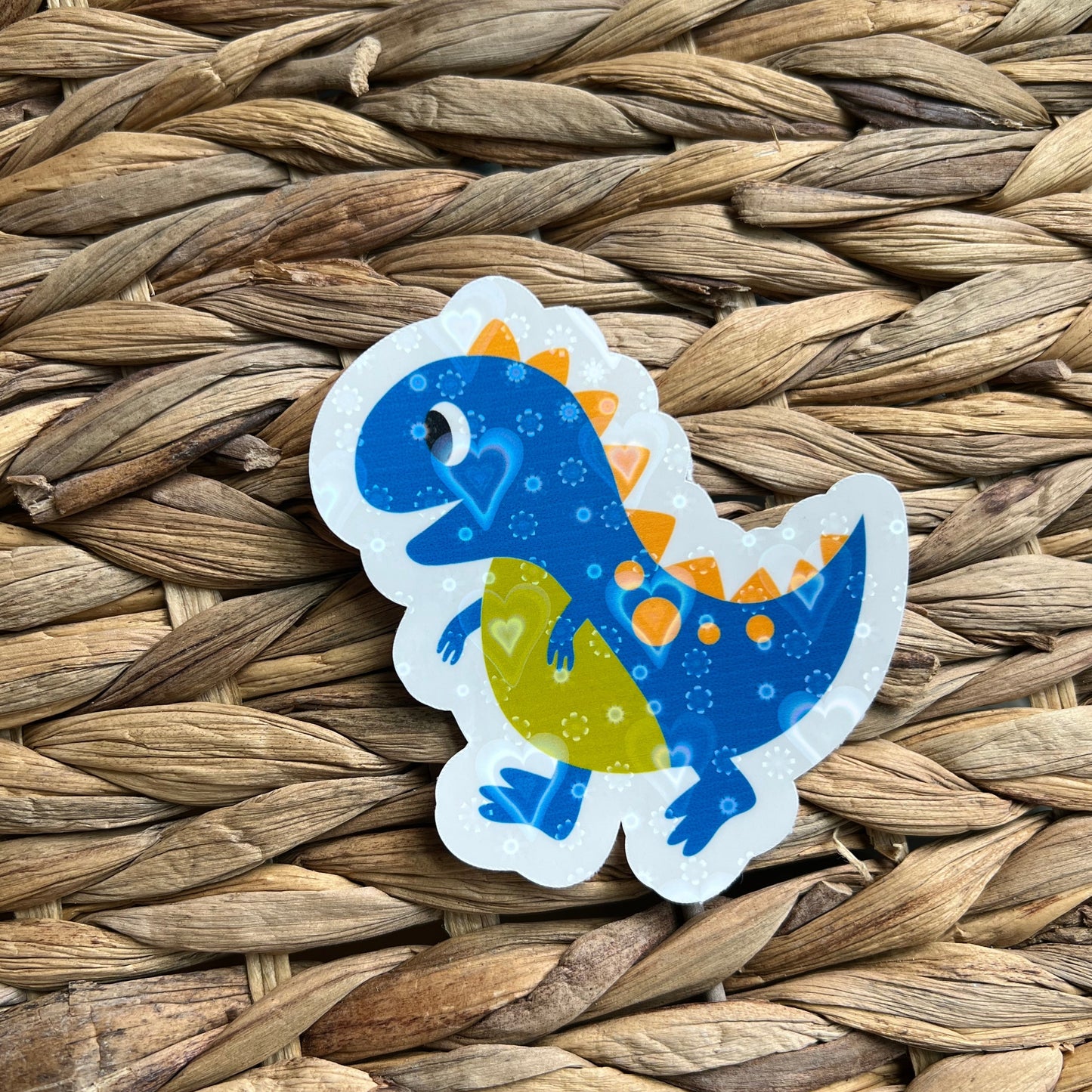 Blue Dino Sticker