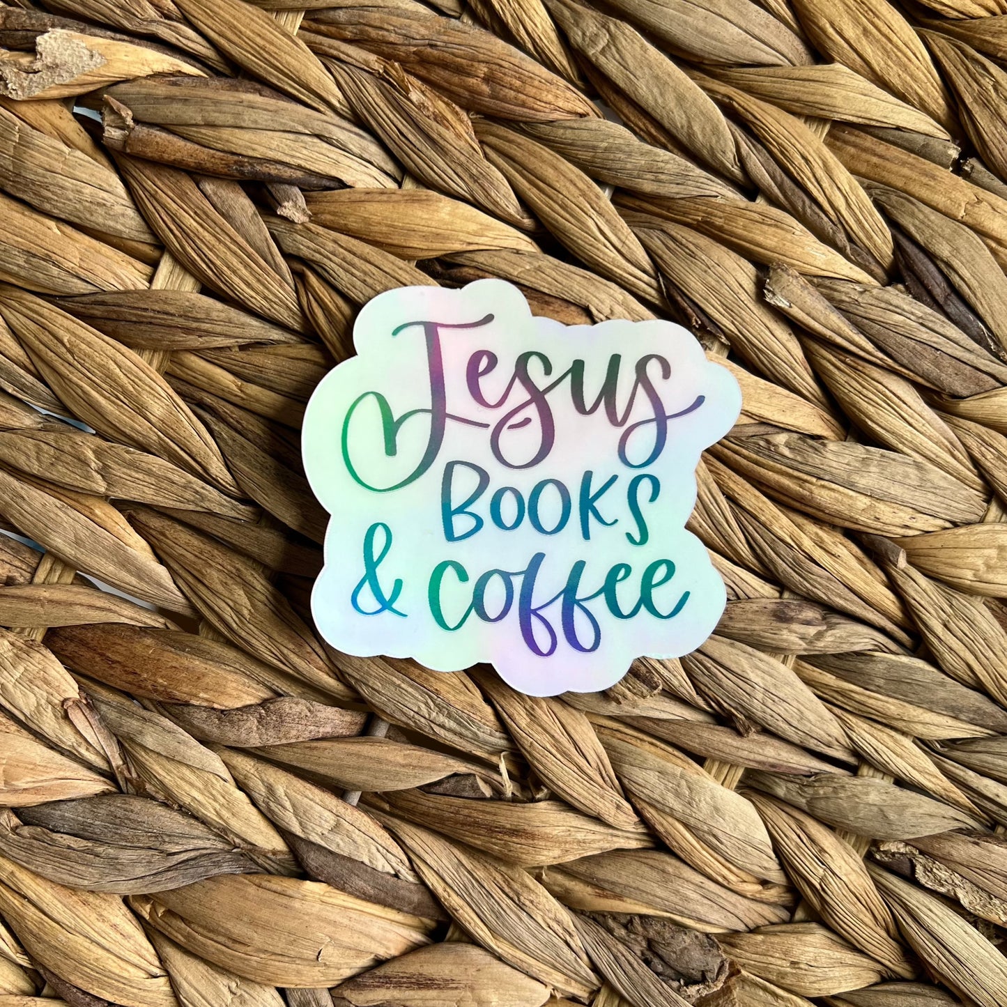 Jesus Books & Coffee Sticker