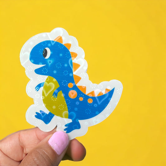 Blue Dino Sticker