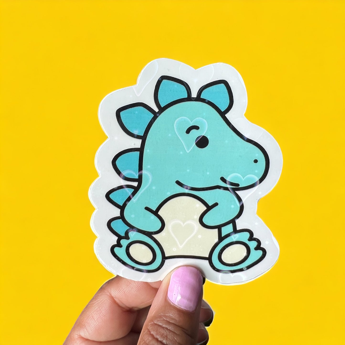 Baby Blue Dino Sticker