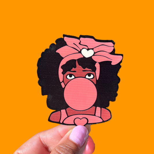 Bubble Gum Girl Sticker